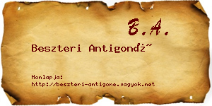 Beszteri Antigoné névjegykártya